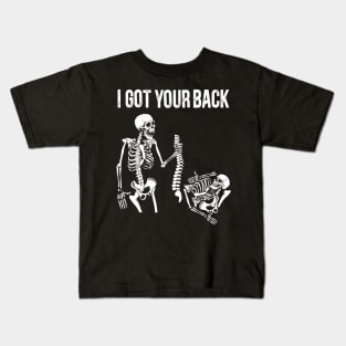 I Got Your Back Skeleton Halloween Costume Kids T-Shirt